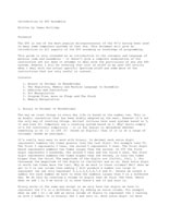 Introduction to Z80 Assembler, by James Hollidge